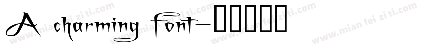 A charming font字体转换